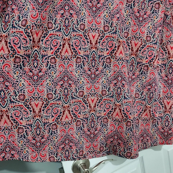 Croft & Barrow Multicolored Paisley Print Blouse Tunic in Size 3X - Picture 6 of 10